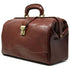 Floto Italian Leather Doctor Style Handbag Top Handle Bag brown side